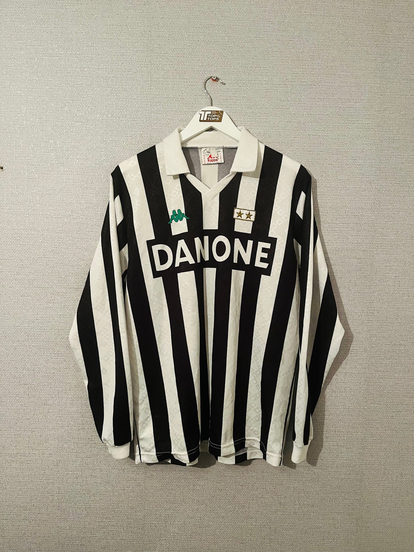 Juventus home football shirt L/S 1992/94 Large