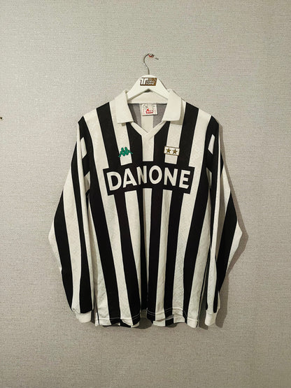 Juventus home football shirt L/S 1992/94 Large
