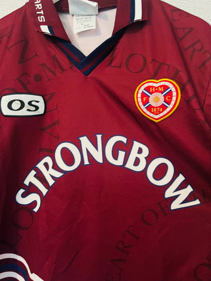 Heart of Midlothian Hearts home football shirt 1998/99 Medium