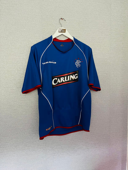 Glasgow Rangers home football shirt 2005/06 Ricksen Medium