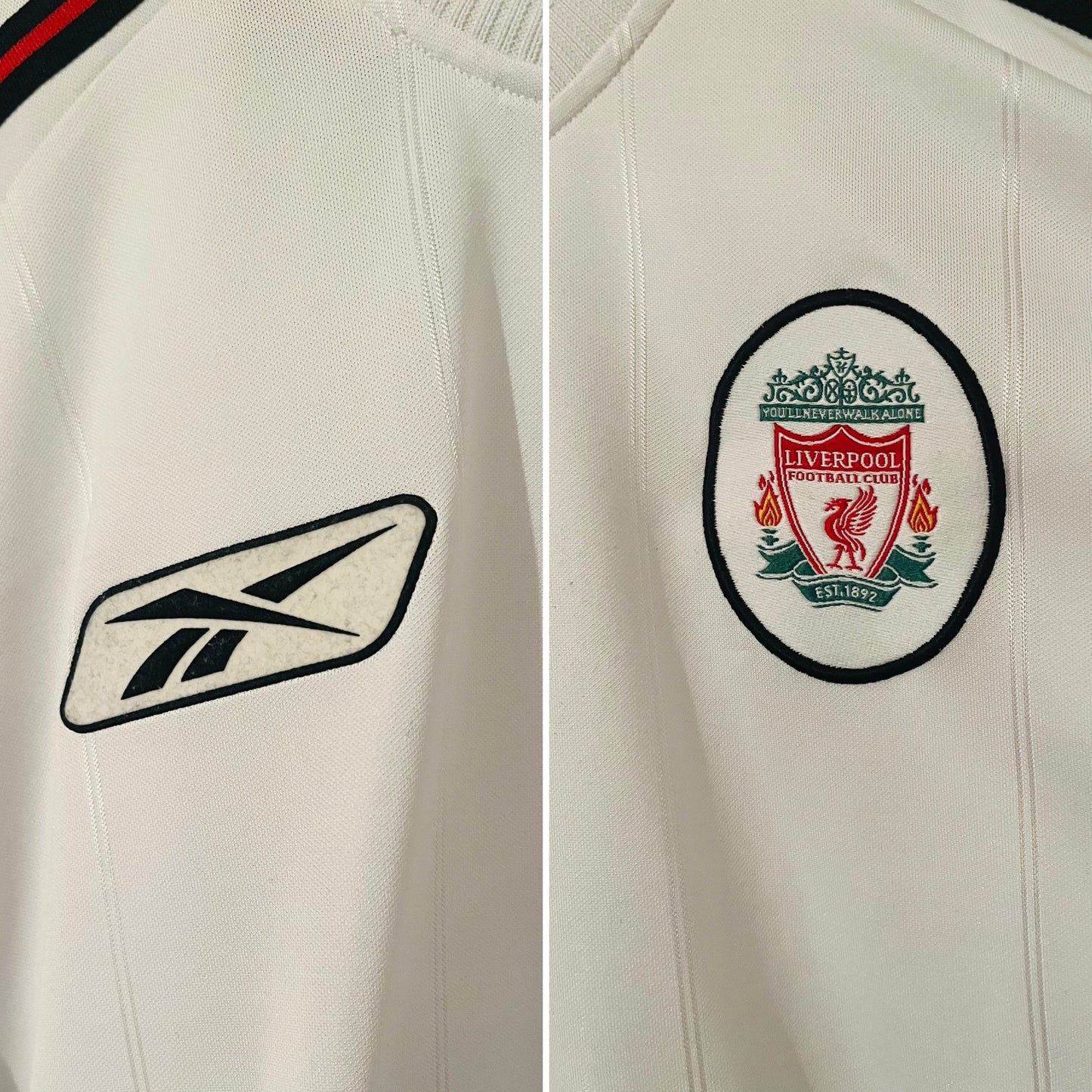 Liverpool away football shirt 2003/04 Baros XXL L/S