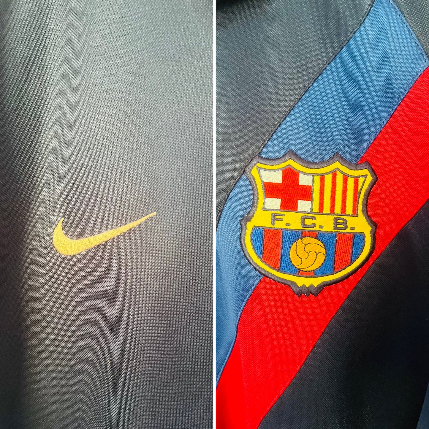 Barcelona away football shirt 2003/04 Ronaldinho XL