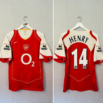 Arsenal home football shirt 2004/05 Henry Medium