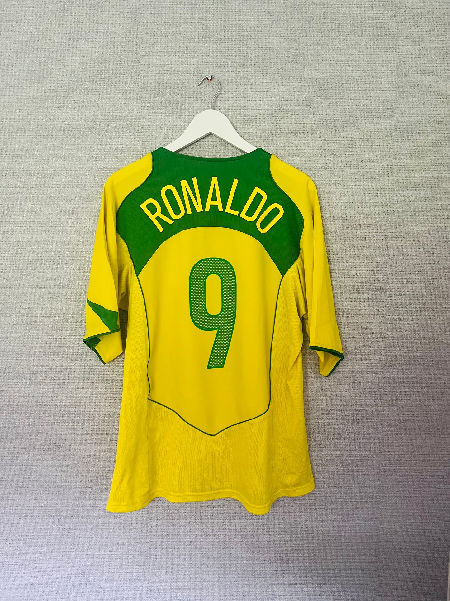Brazil home football shirt 2004/06 Ronaldo XL
