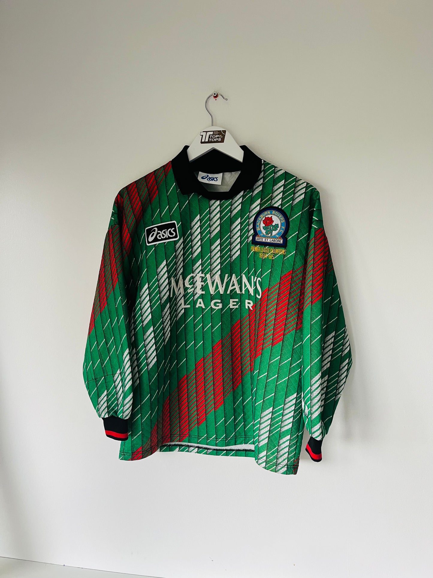 Blackburn Rovers goalkeeper football shirt 1995/96 Small