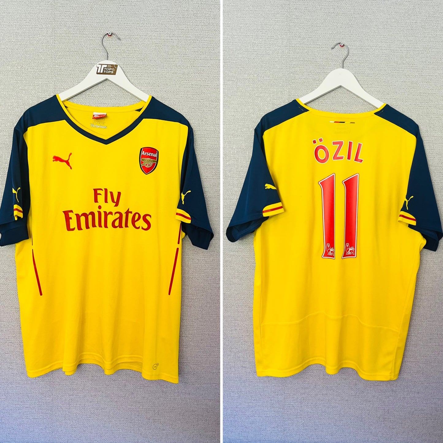 Arsenal away football shirt 2014/15 Ozil XXL