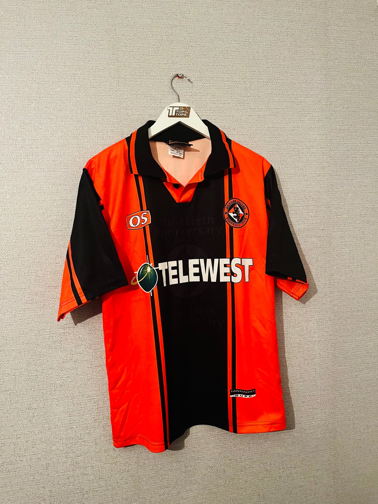 Dundee United home football shirt 1999/2000 Malpas Medium