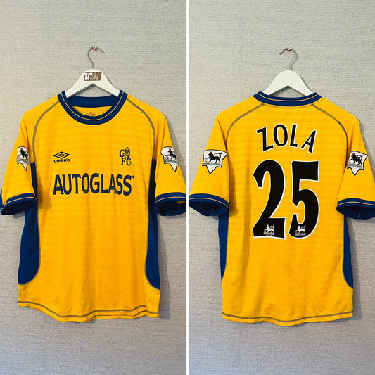 Chelsea away football shirt 2000/02 Zola medium