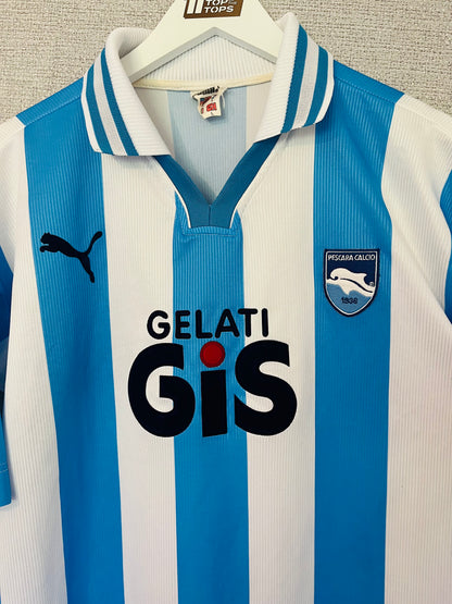 Pescara home football shirt 1999/2002 Large