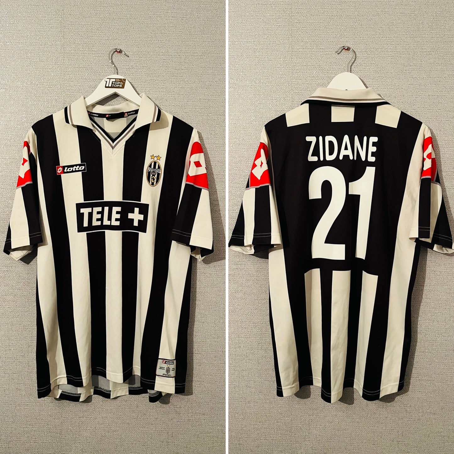 Juventus home football shirt 2000/01 Zidane Large