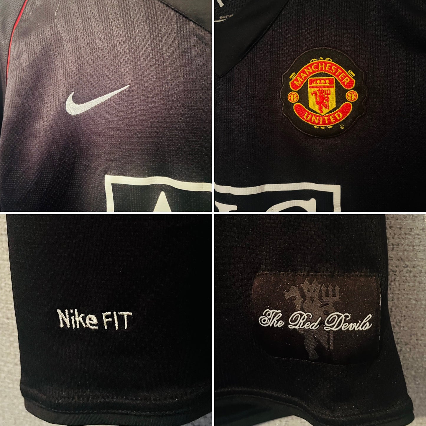 Manchester United away football shirt 2007/08 CR7 Large