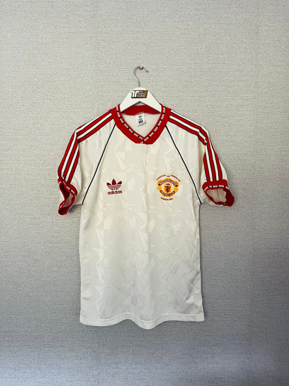 Manchester United away football shirt 1990/91 Medium