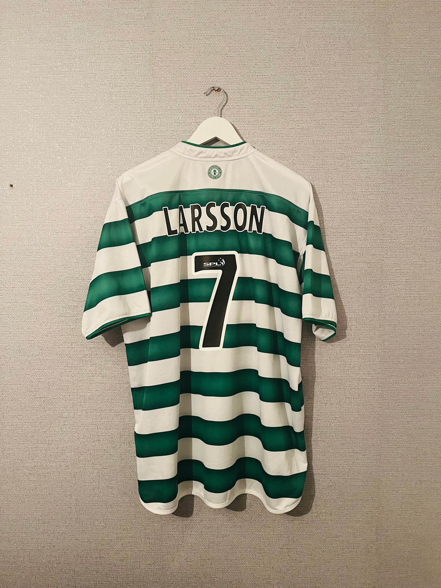Glasgow Celtic home football shirt 2003/04 Larsson XXL