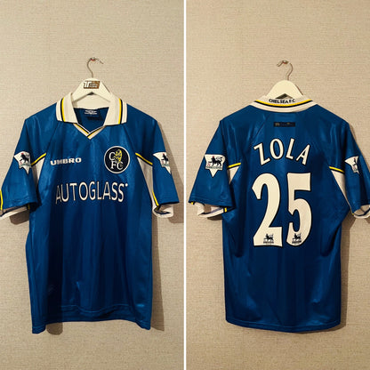 Chelsea home football shirt 1997/99 Zola Medium