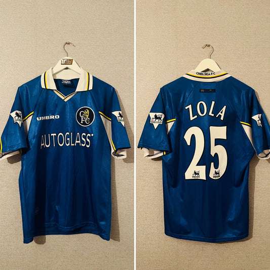 Chelsea home football shirt 1997/99 Zola Medium