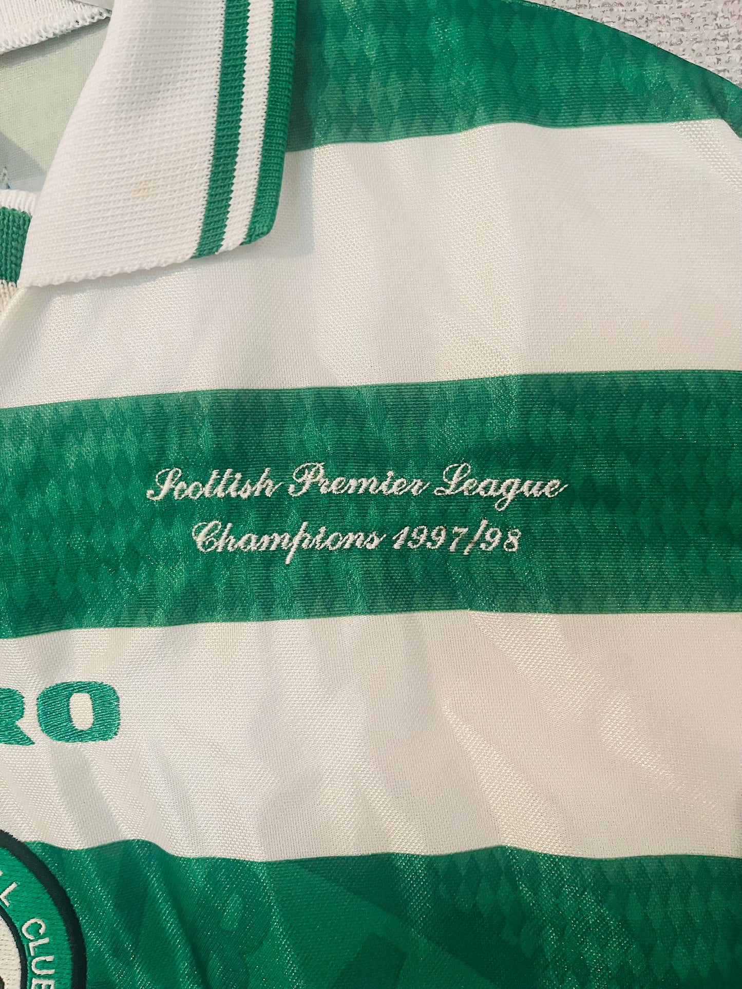 Glasgow Celtic home football shirt 1998/99 Medium
