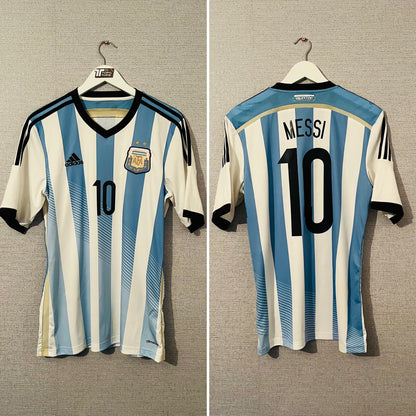 Argentina home football shirt W/C 2014 Messi Medium