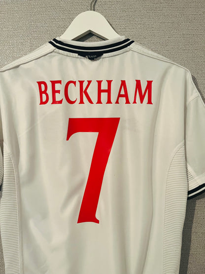 England home football shirt 1999/2000 Beckham Medium