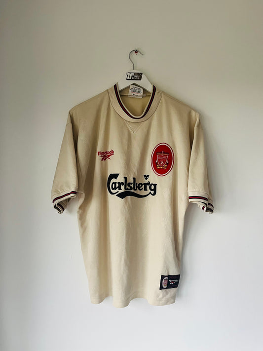 Liverpool away football shirt 1996/97 Large