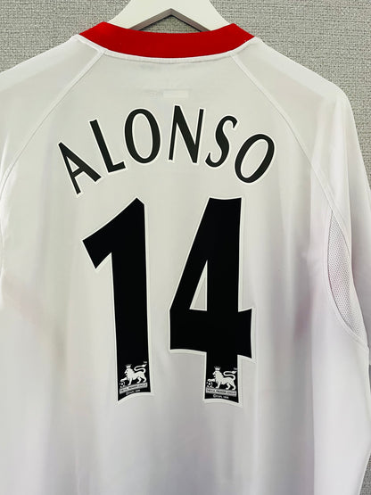 Liverpool away football shirt 2005/06 Alonso XL