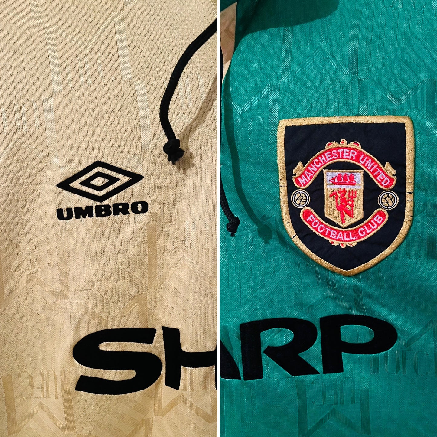 Manchester United third football shirt 1992/94 Cantona XL