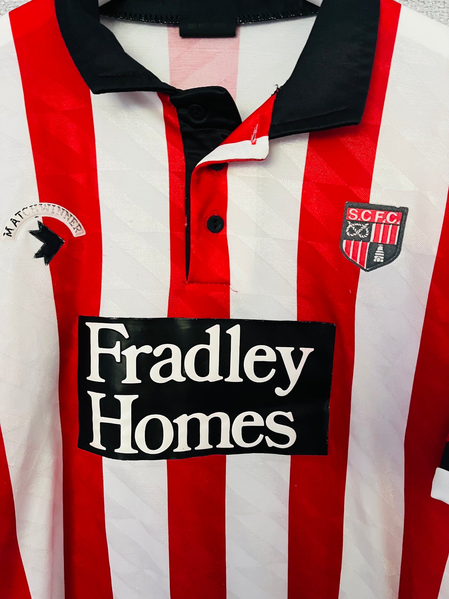 Stoke City home football shirt 1990/91 Medium
