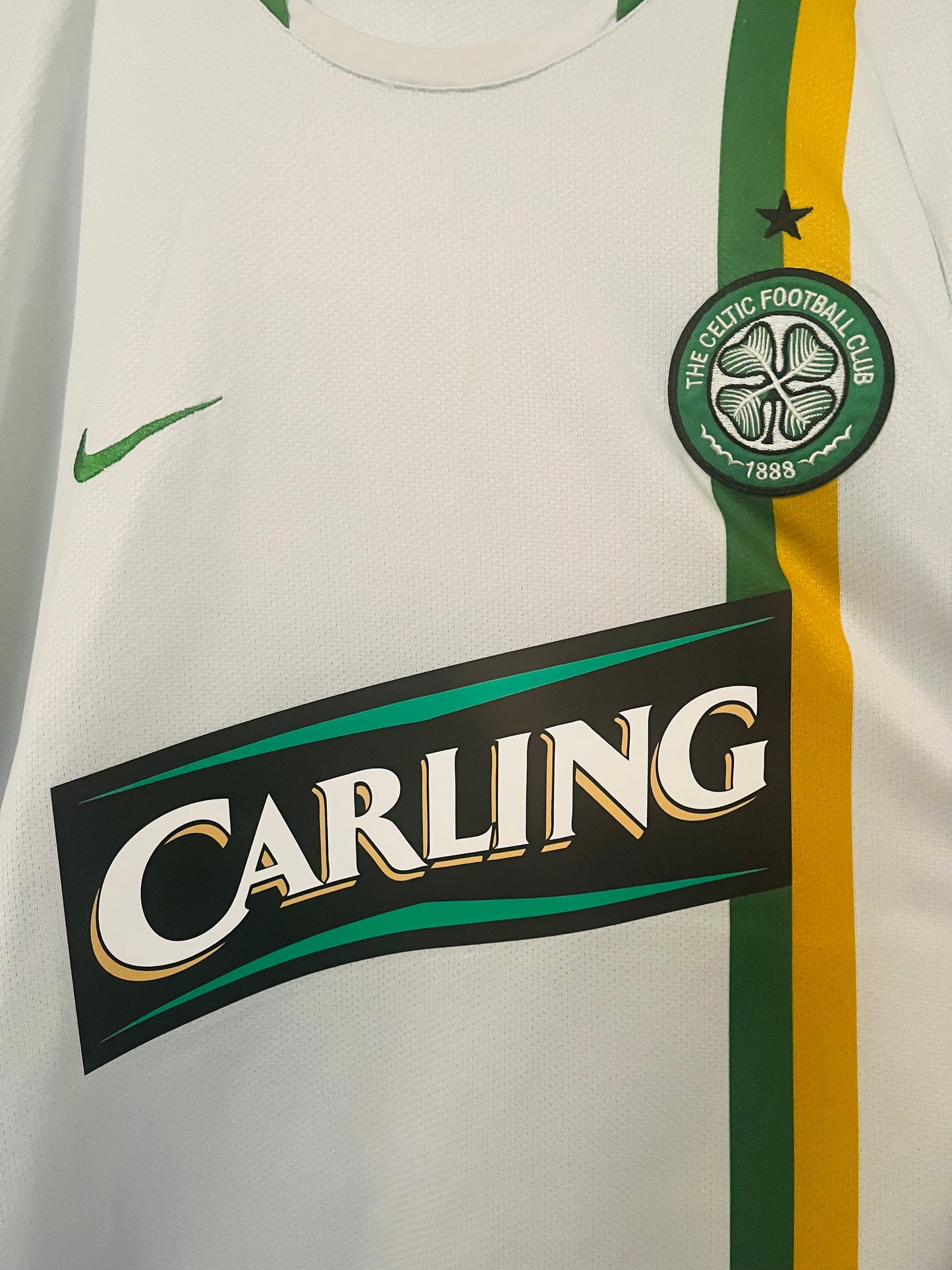 Glasgow Celtic away cup football shirt 2006/08 Nakamura large