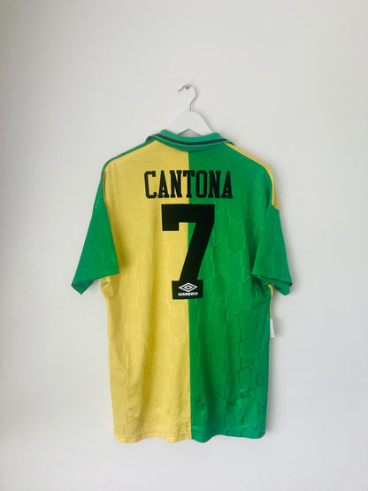 Manchester United third football shirt 1992/94 Newton Heath Cantona XL