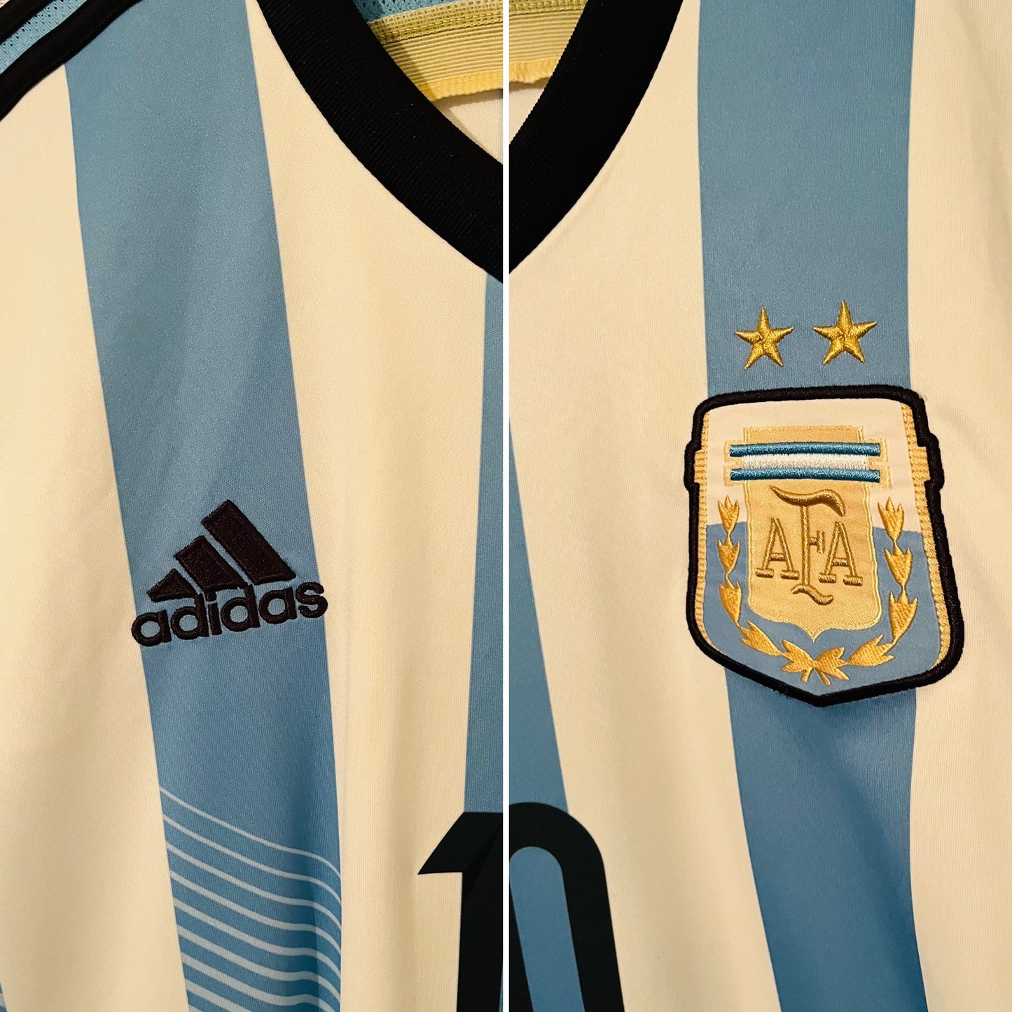 Argentina home football shirt W/C 2014 Messi Medium