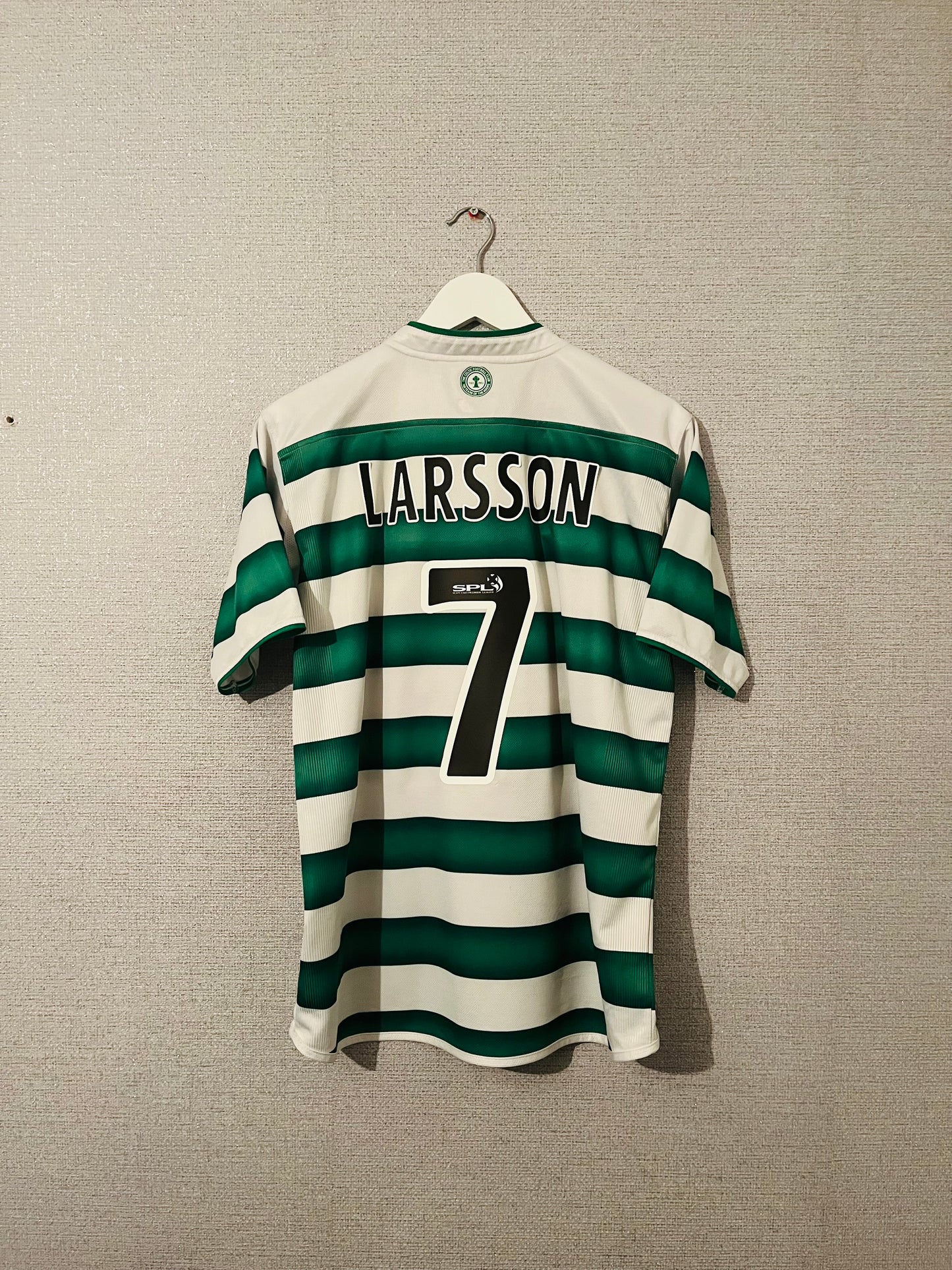 Glasgow Celtic home football shirt 2003/04 Larsson Medium