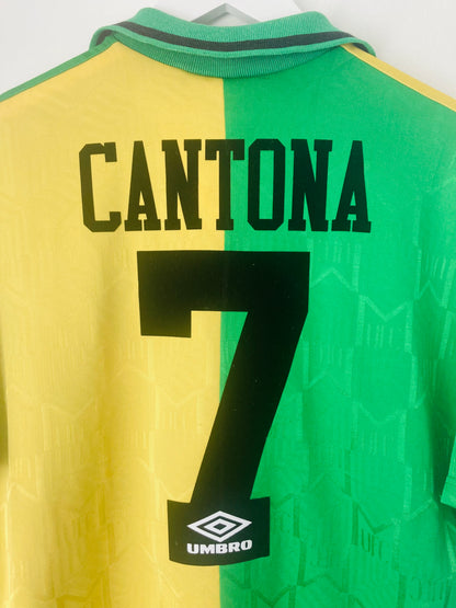 Manchester United third football shirt 1992/94 Newton Heath Cantona XL