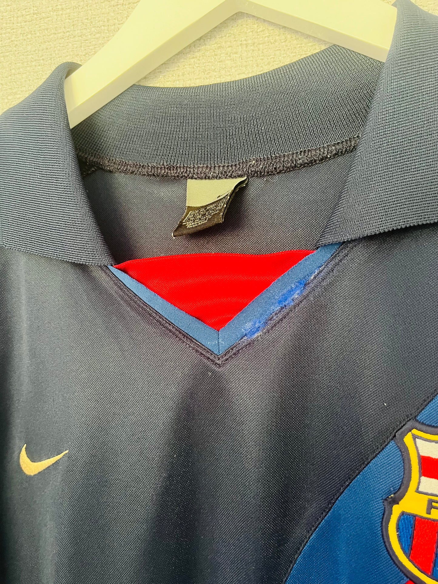 Barcelona away football shirt 2003/04 Ronaldinho XL