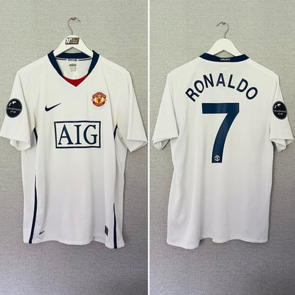 Manchester United away football shirt 2008/09 CR7 Large