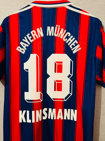 Bayern Munich home football shirt 1995/97 Klinsmann Medium