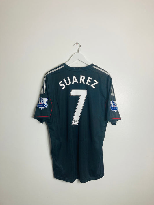 Liverpool away football shirt 2011/12 Suarez Large