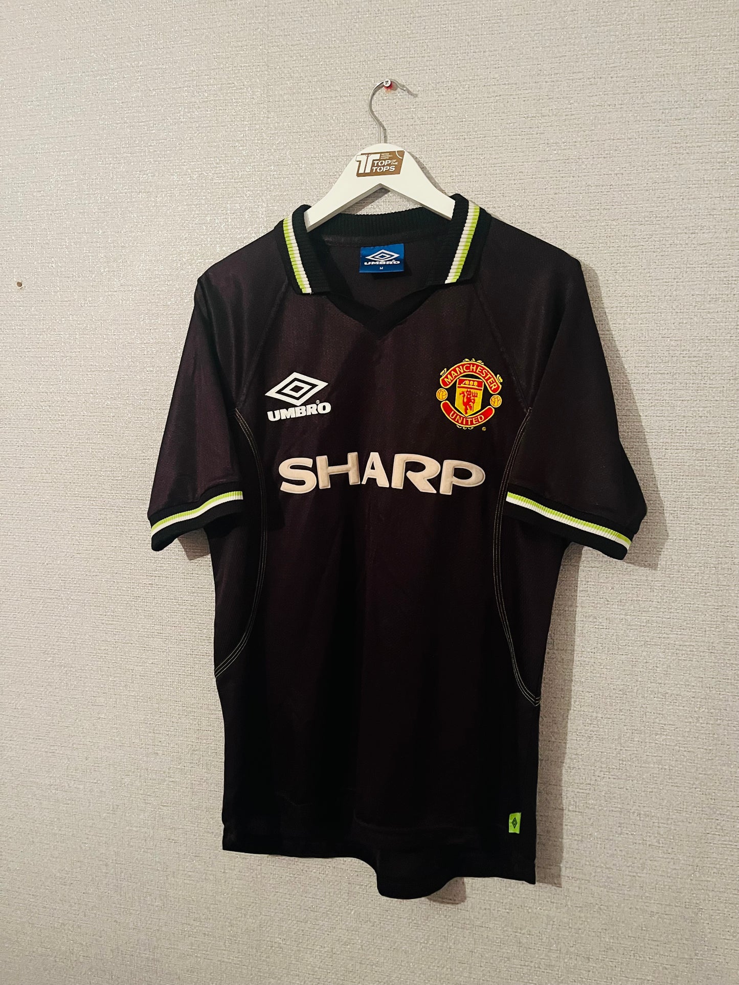 Manchester United third football shirt 1998/99 Beckham Medium