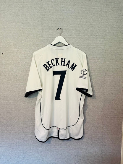 England home football shirt        W/C 2002 Beckham XL