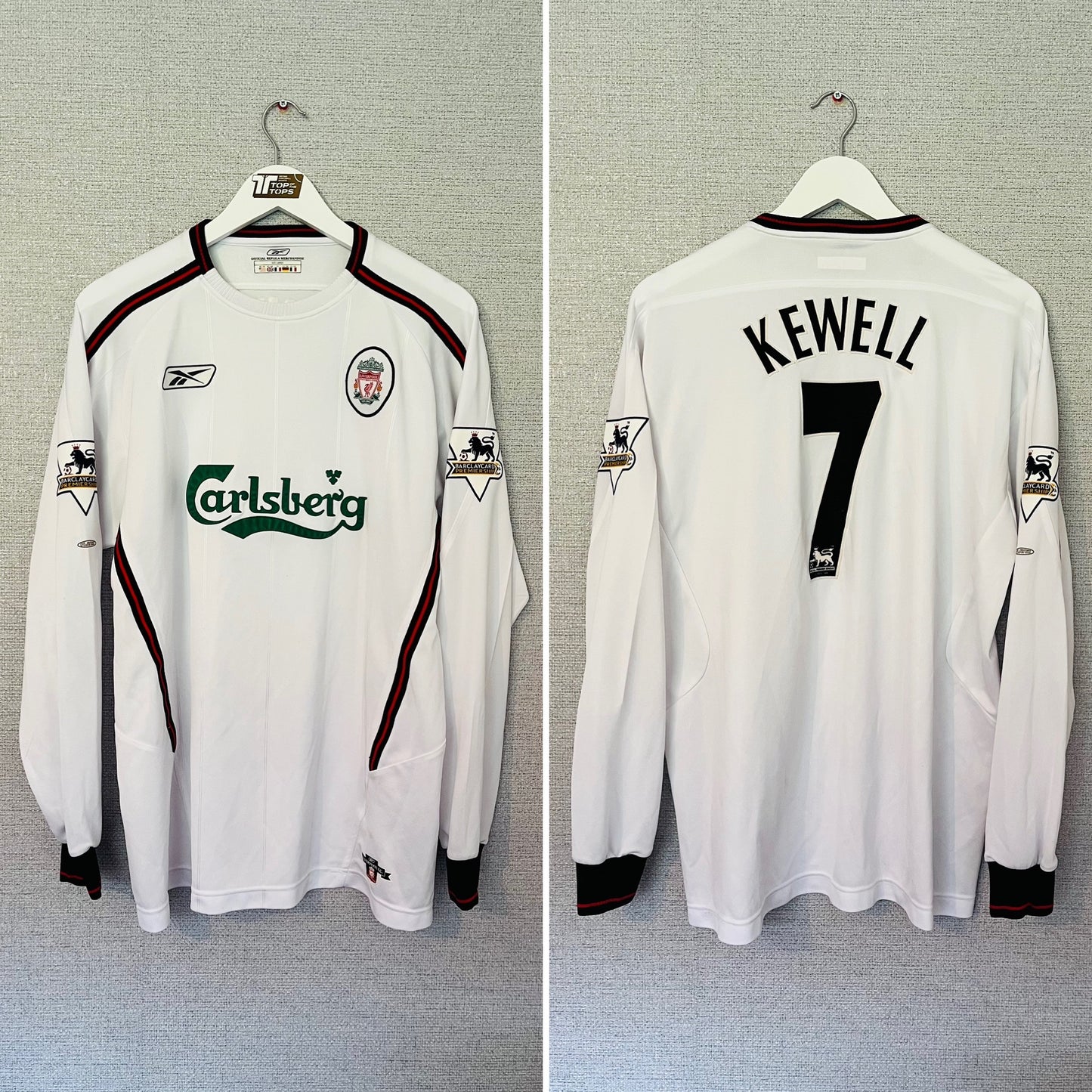 Liverpool away football shirt 2003/04 Kewell Large