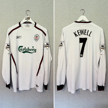 Liverpool away football shirt 2003/04 Kewell Large