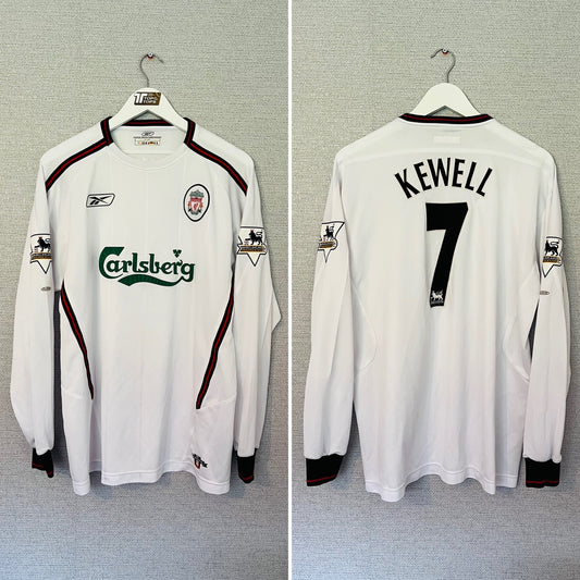 Liverpool away football shirt 2003/04 Kewell Large
