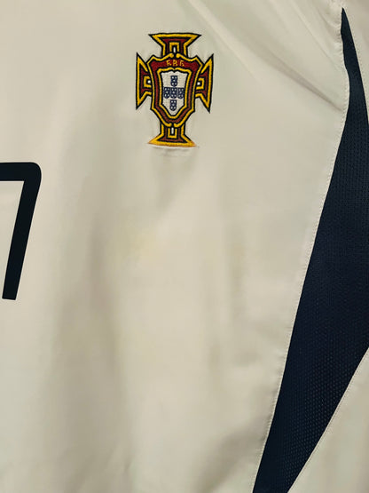 Portugal away football shirt 2002/04 Figo XL