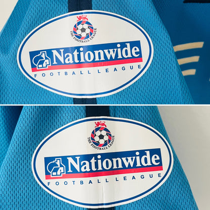 Manchester City home football shirt 2001/02 Wanchope Medium