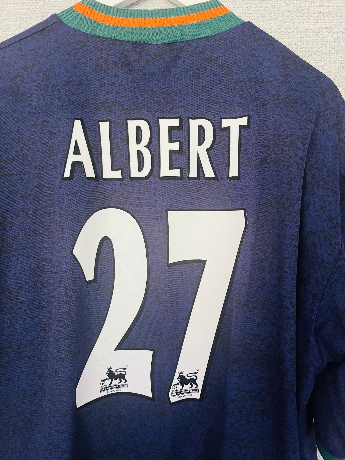Newcastle United away football shirt 1997/98 Albert XXL