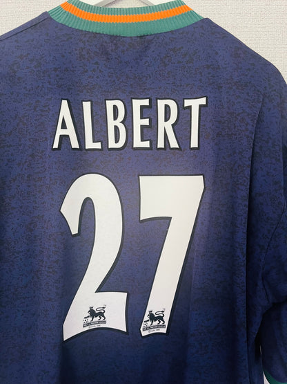 Newcastle United away football shirt 1997/98 Albert XXL