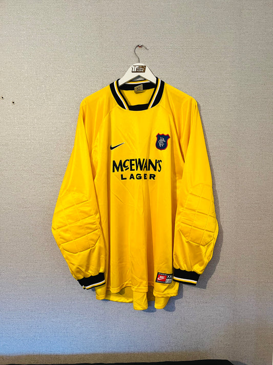 Glasgow Rangers goalkeeper football shirt 1997/98 XXL