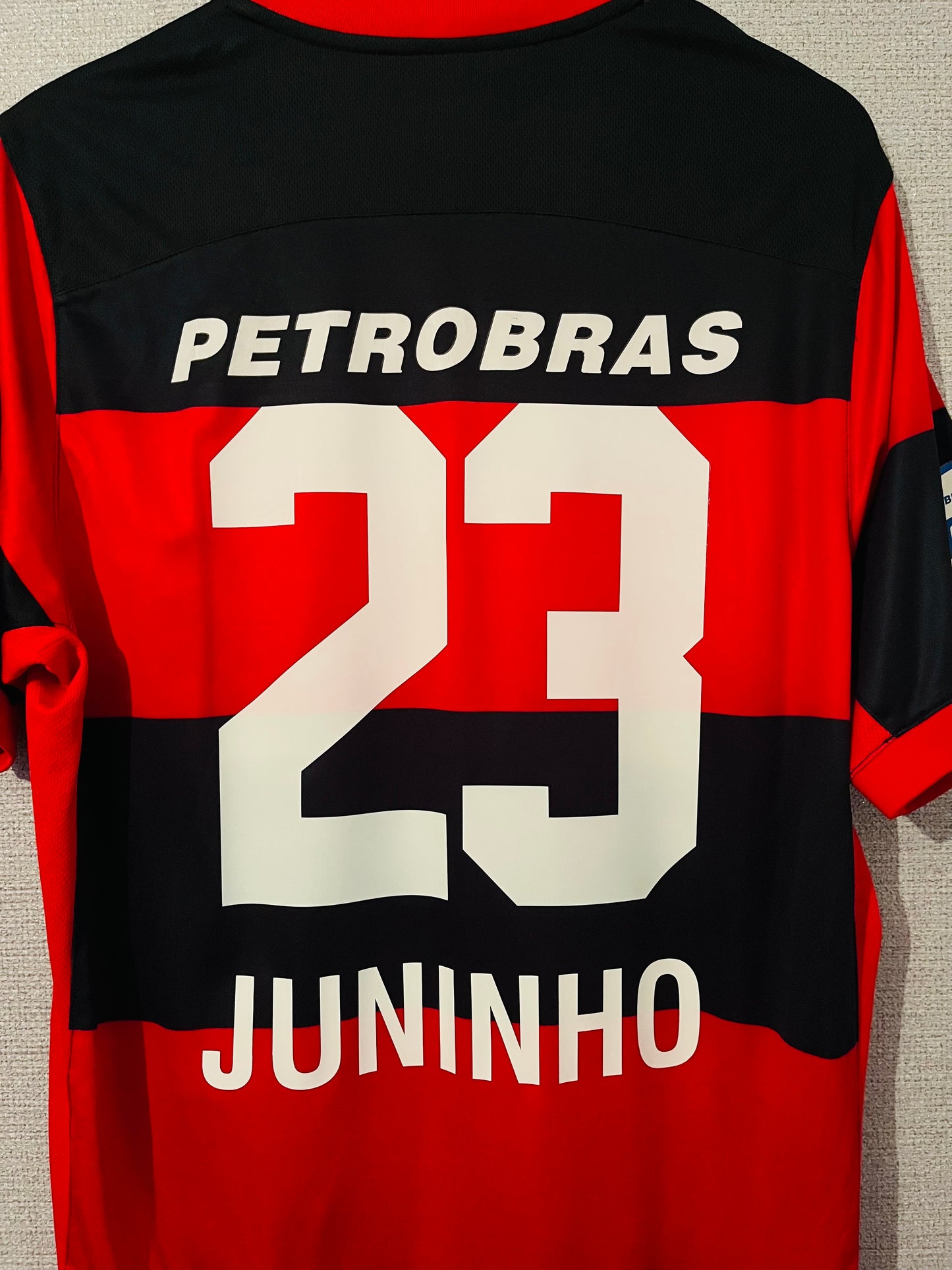 Flamengo home football shirt 2007/08 Juninho Large