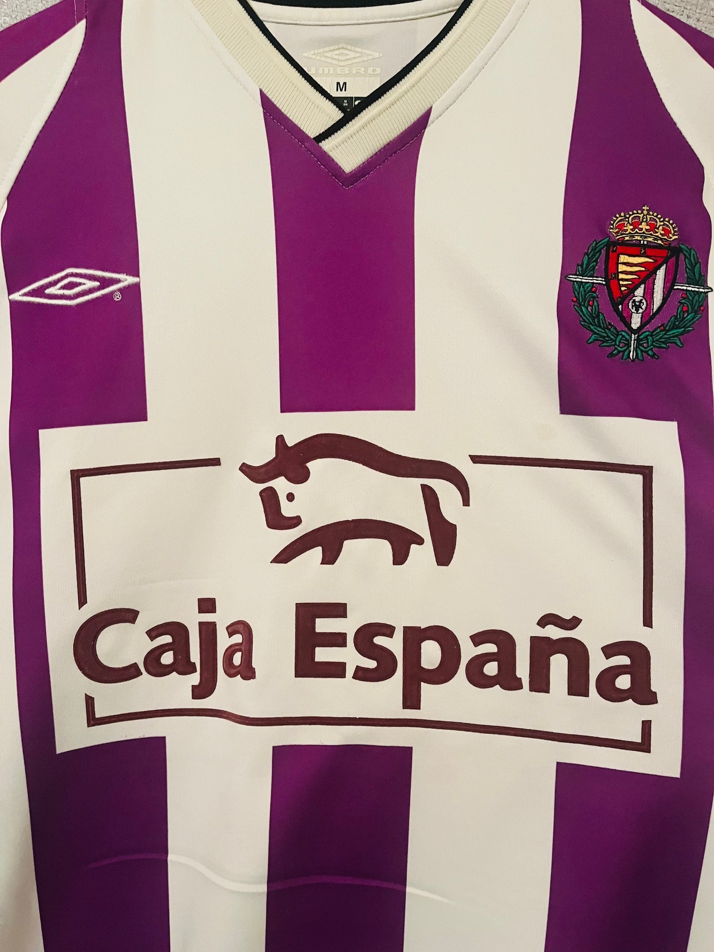 Real Valladolid home football shirt 2001/02 Blanco Medium
