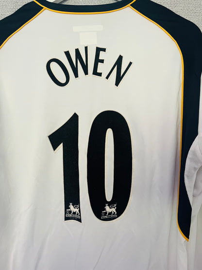Liverpool away football shirt 2001/03 Owen Medium