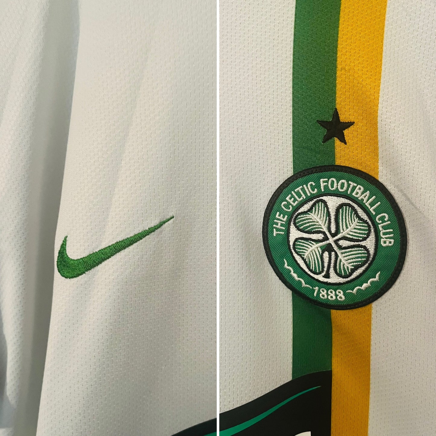 Glasgow Celtic away cup football shirt 2006/08 Nakamura large