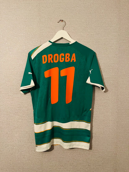Ivory Coast away football shirt  W/C 2010 Drogba Medium